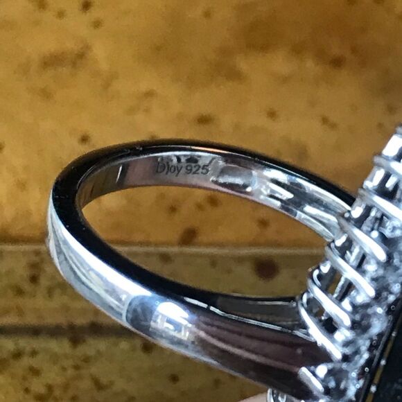 Natural Labradorite Sterling Silver Ring Size 7 - Picture 5 of 8